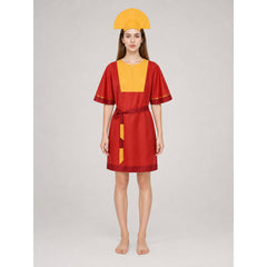 Movie Character Costume for Cosplay, Red and Yellow