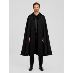 Medieval Black Hooded Cloak of Death