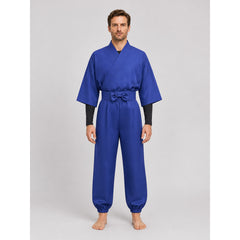 Anime-Style Ninja Cosplay Costume, Top and Pants Set