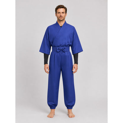 Anime-Style Ninja Cosplay Costume, Top and Pants Set