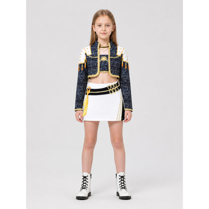 Children's Demon Hunter Stage Costume, 3-Piece on-model view
