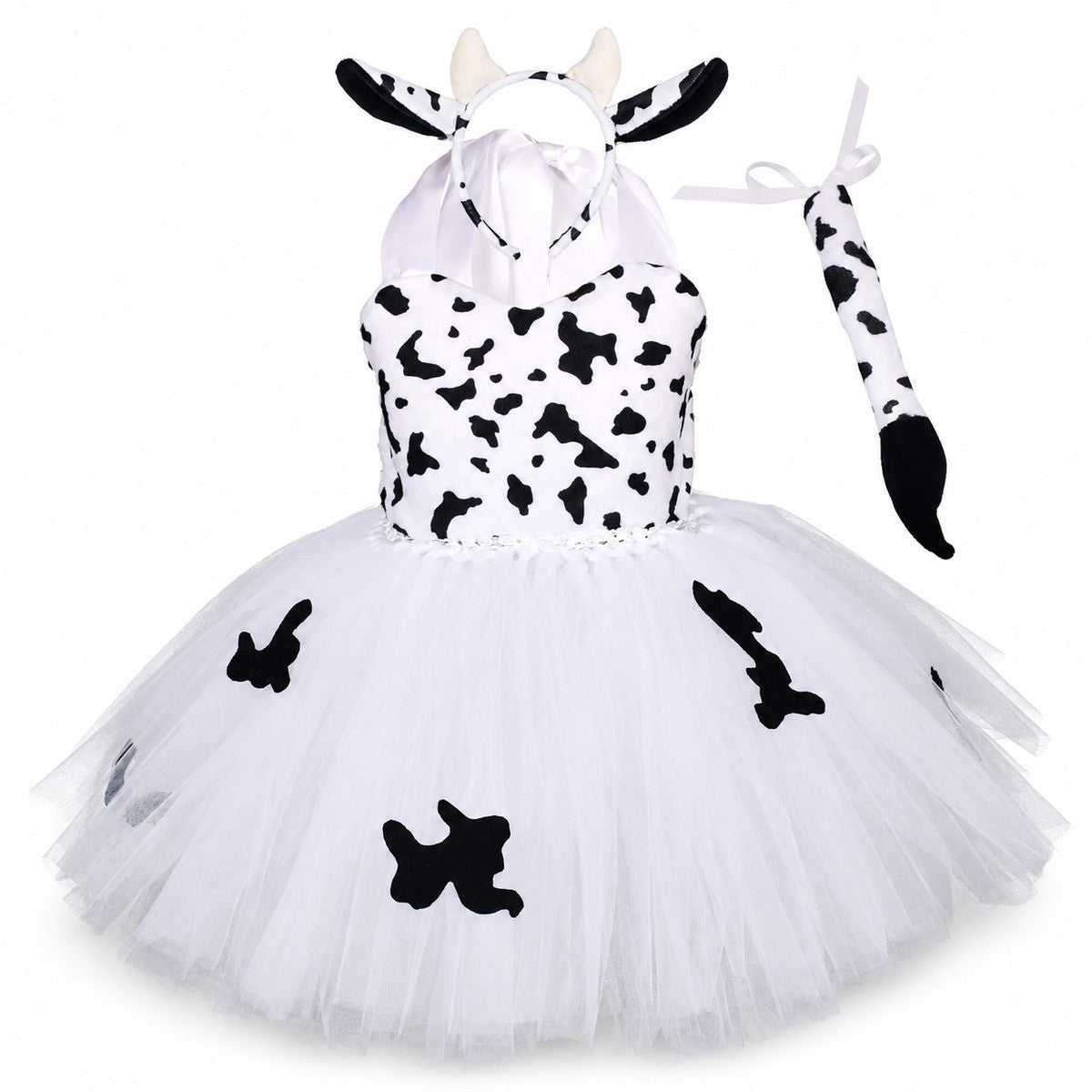 Tiger Costume for Baby Kids Forest Birthday Party Tutu Dress Outfit Toddler Girls Carnival Halloween Animal Giraffe Dress Up - Color:1