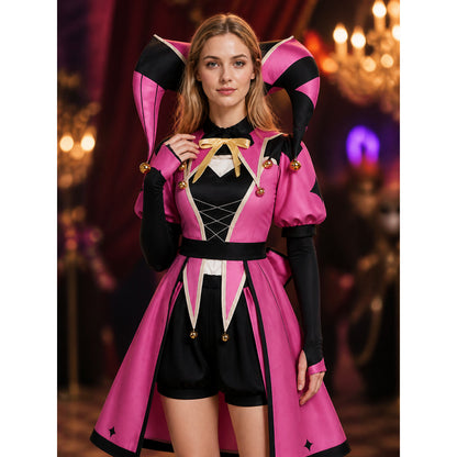 “Circus of Freaks” Cosplay Costume with Headwear on-model view