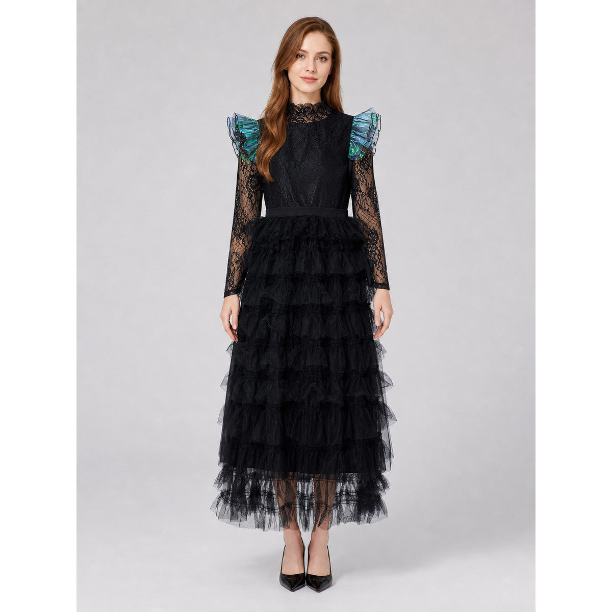 Elphaba Wicked Cosplay Dress, Black on-model view