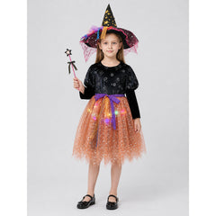 Costume Set with Pointed Hat and Wand