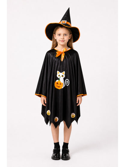 Witch Costume with Cape and Pointed Hat main product view