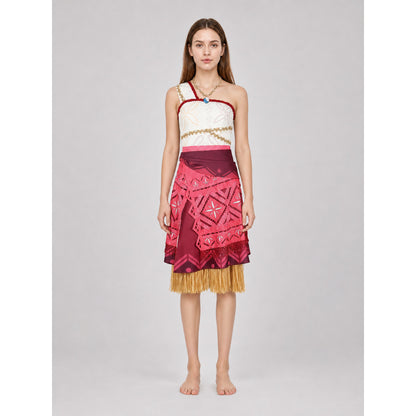 Moana cosplay costume with a layered skirt
