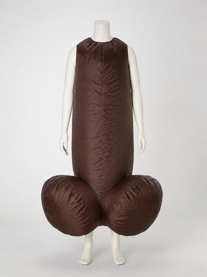 Brown Inflatable Carnival Costume, One Size front view