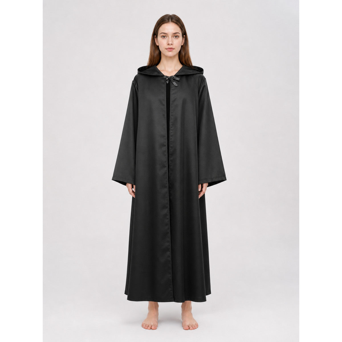 Hooded Cloak with Wide Sleeves