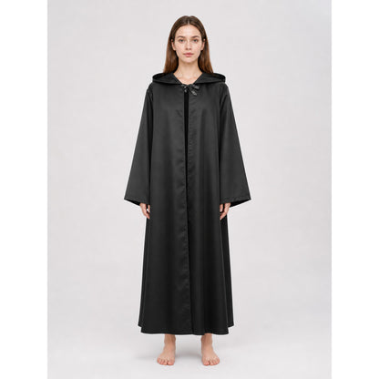 Hooded Cloak with Wide Sleeves