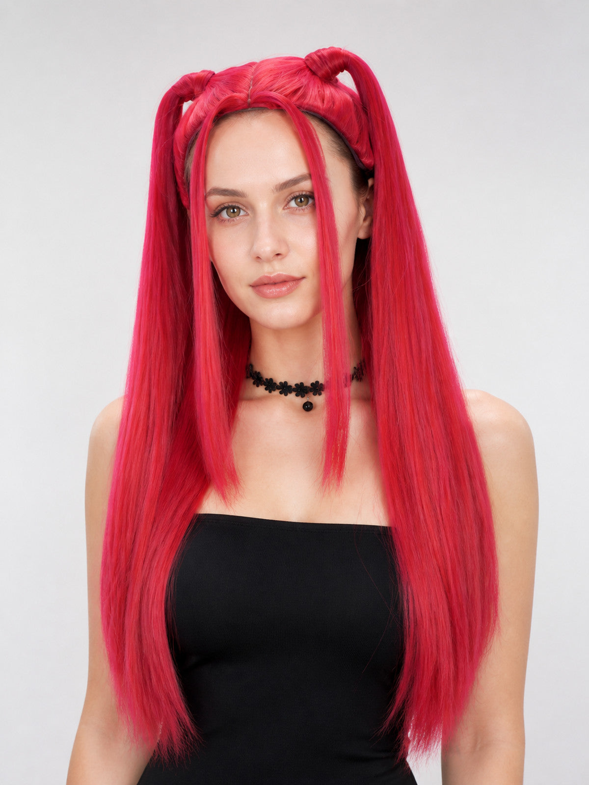 Long Straight Red Carnival Wig for Cosplay main product view