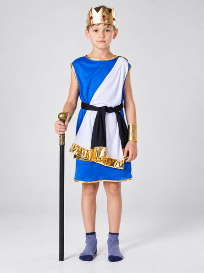 Children's Carnival Costume in Ancient Greek Style on-model view