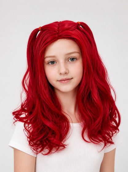 Red Carnival Wig for Halloween and Cosplay main product view