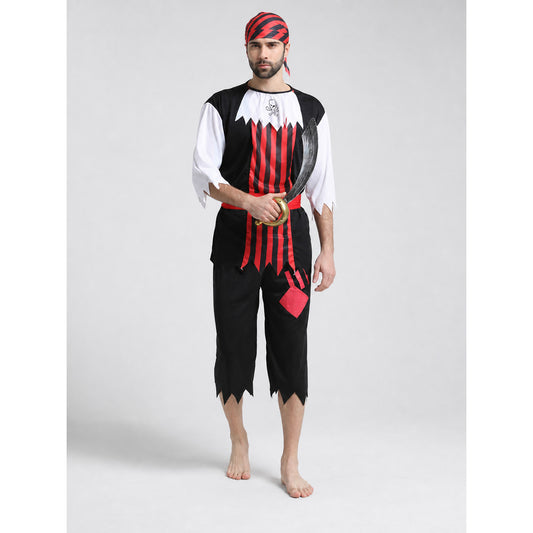 Halloween pirate costume with bandana