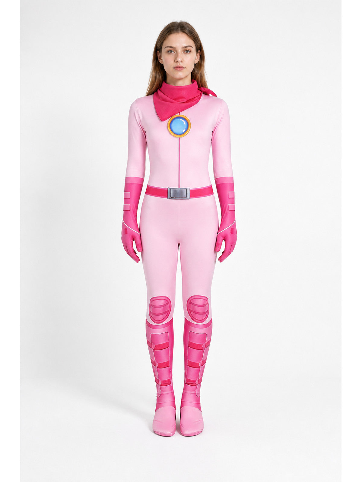 Mario Toad One-Piece Cosplay Jumpsuit main product view