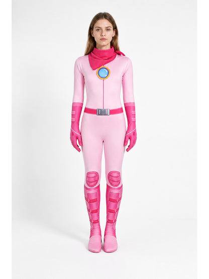 Mario Toad One-Piece Cosplay Jumpsuit main product view