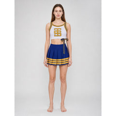 Cheerleading Costume with Pleated Skirt