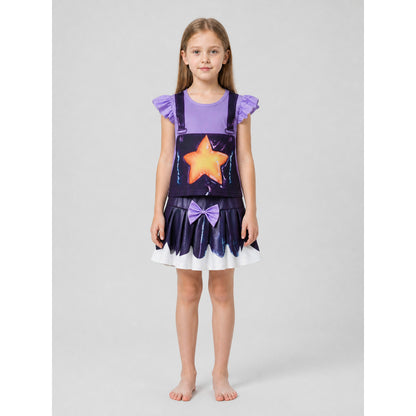 Lily Cosplay Costume: Top and Bow Skirt on-model view