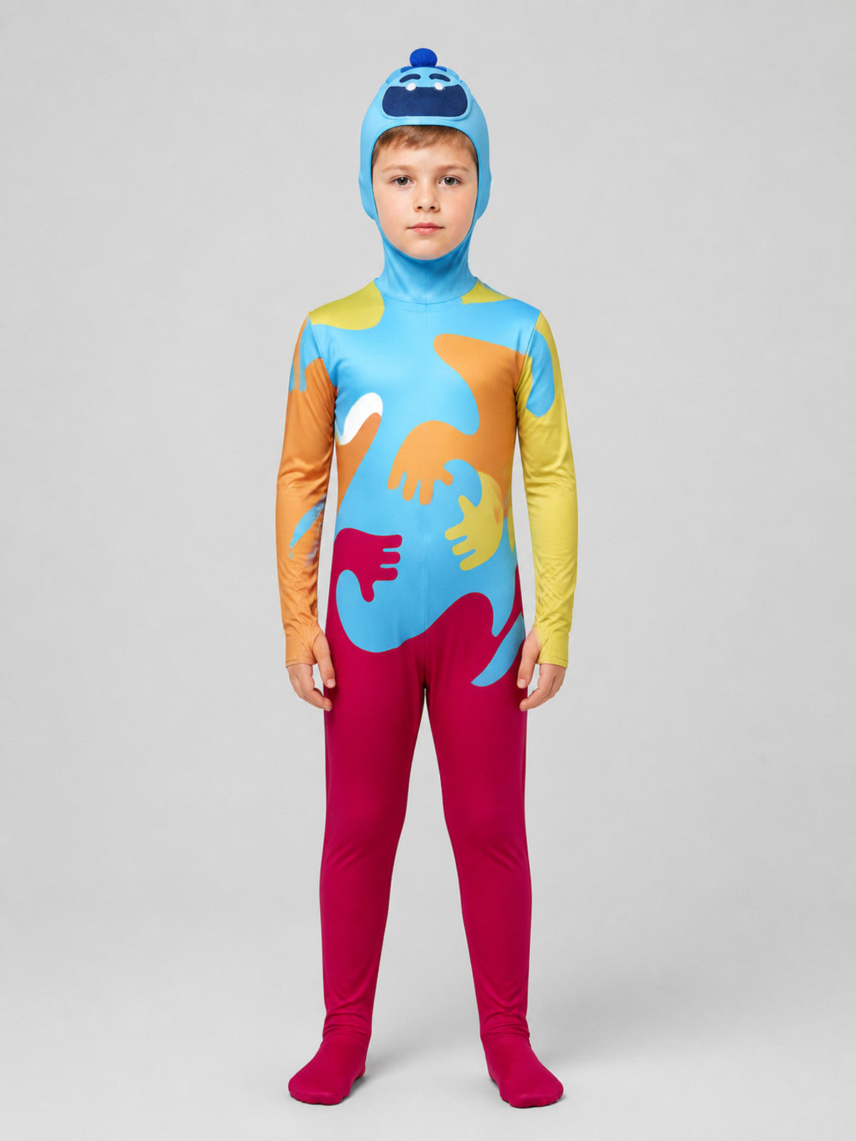 Poppy Playtime 4 Cosplay Jumpsuit with Hood on-model view