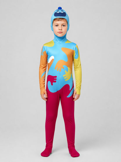 Poppy Playtime 4 Cosplay Jumpsuit with Hood on-model view