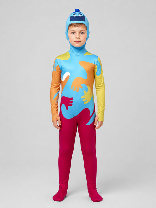Poppy Playtime 4 Cosplay Jumpsuit with Hood on-model view