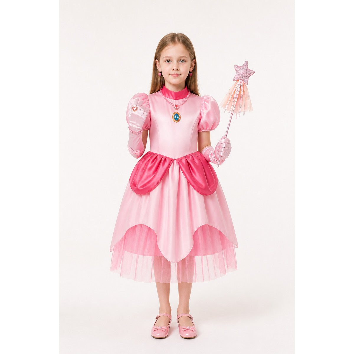 Children's Carnival Costume with Full Skirt and Accessories main product view
