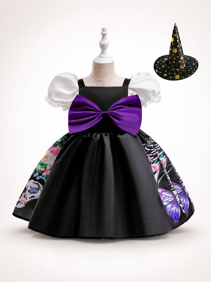 Carnival Costume Set: Witch Dress and Hat main product view