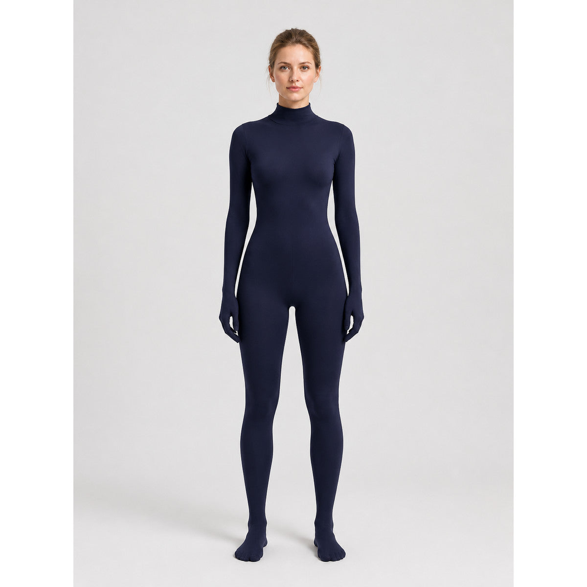 Jumpsuit with Covered Hands and Feet, Dark Blue
