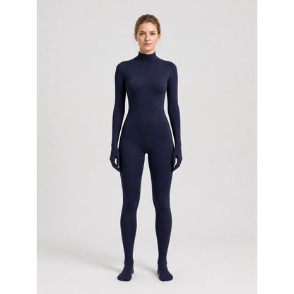 Jumpsuit with Covered Hands and Feet, Dark Blue