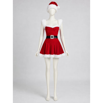 Christmas Costume with Dress and Hat