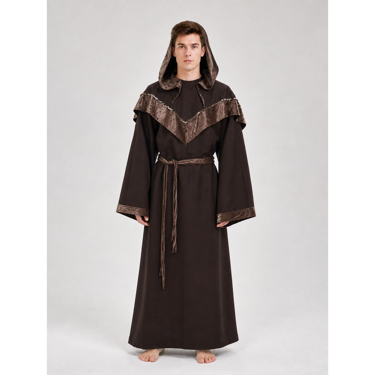 Hooded cosplay costume, medieval style