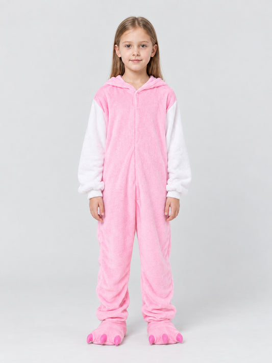Kids' One-Piece Hooded Pajama Jumpsuit