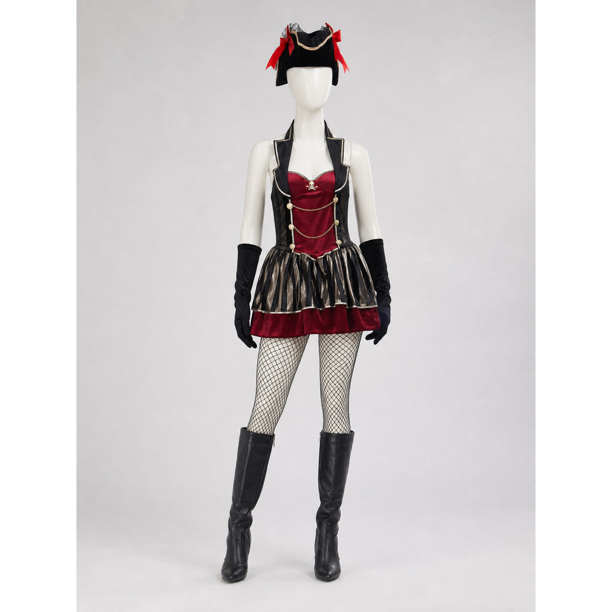Pirate Cosplay Costume with Black Hat