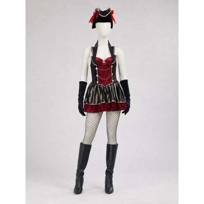 Pirate Cosplay Costume with Black Hat