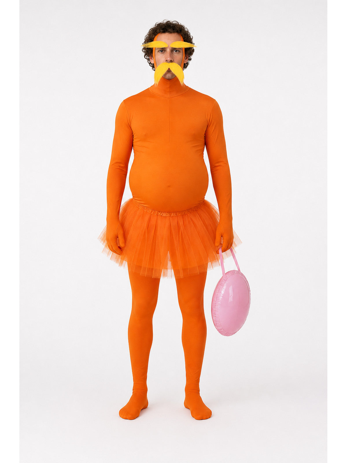 Halloween Costume Orange Hooded Jumpsuit main product view