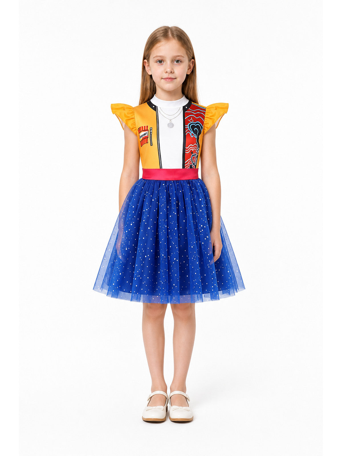 Rumi Kids' Cosplay Dress with a Full Skirt main product view