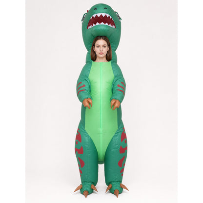Inflatable Tyrannosaurus Dinosaur Costume for Parties on-model view