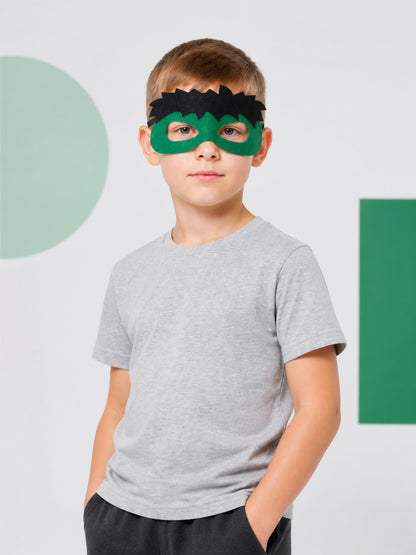 Green and Black Carnival Mask for Halloween and Cosplay