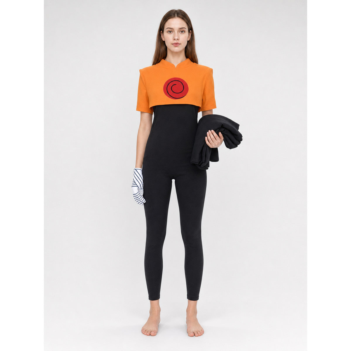 Naruto Cosplay Costume: Top, Bottom, and Gloves