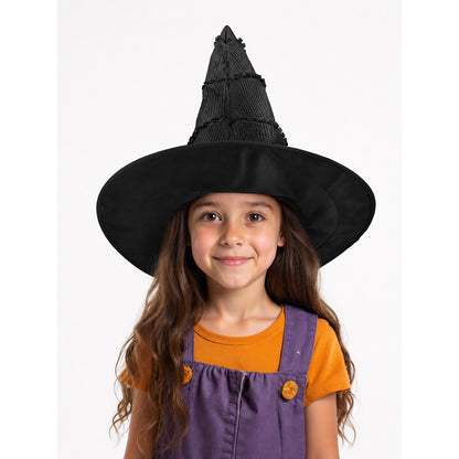 Kids' Black Witch Carnival Hat