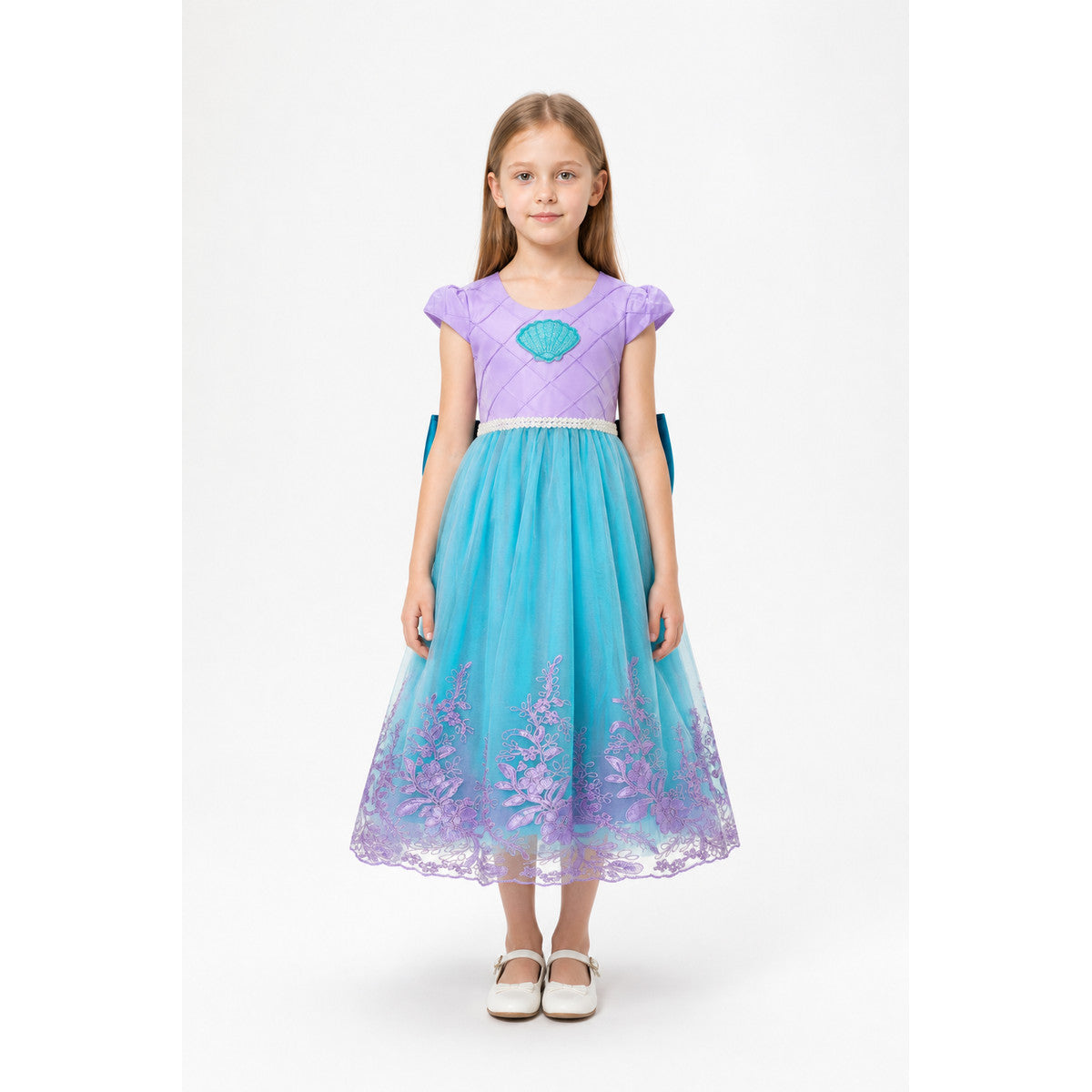 Mermaid Costume Dress with a Full Skirt and Embroidery main product view