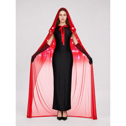 Light-Up Red Hooded Cape