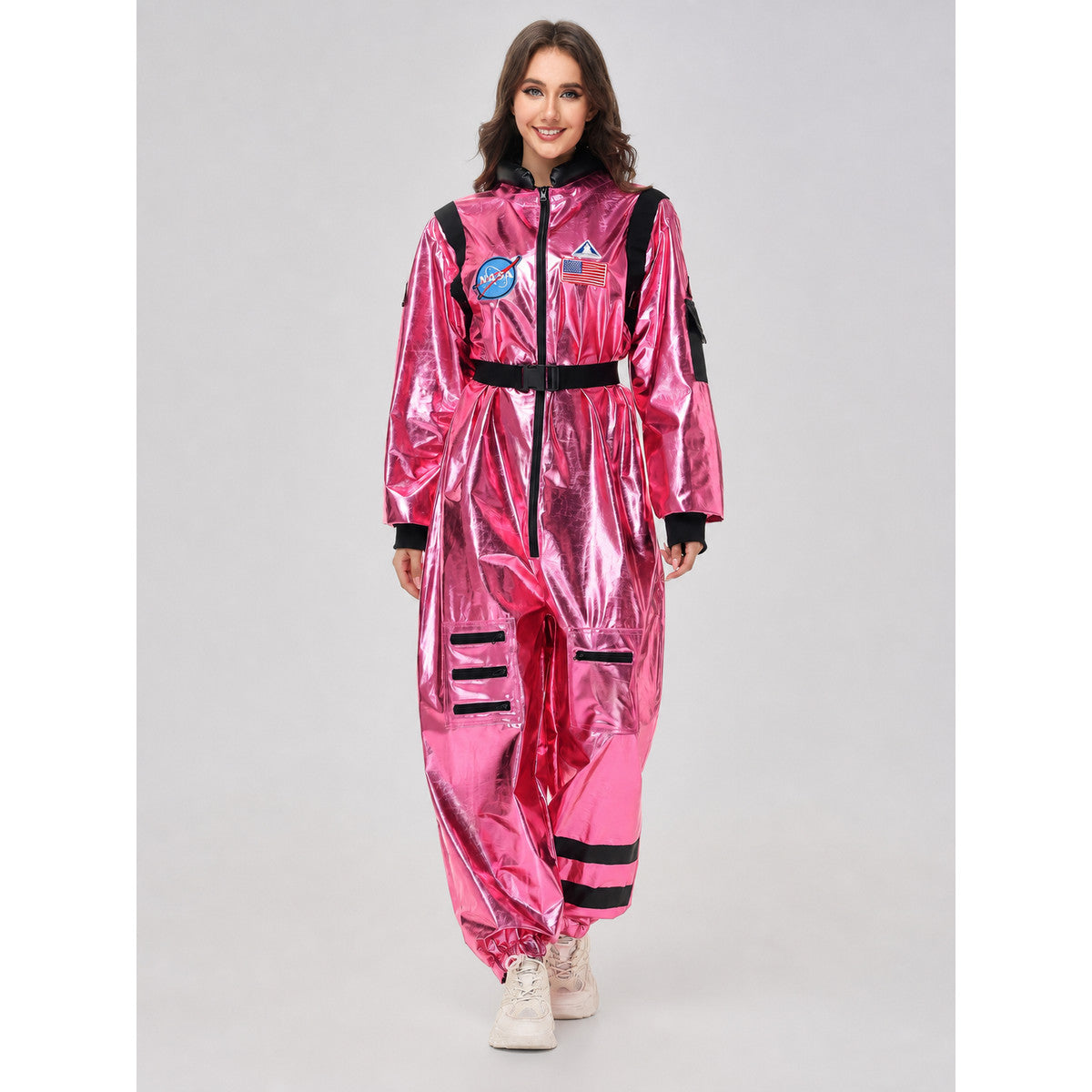 Pink NASA Astronaut Jumpsuit for Cosplay