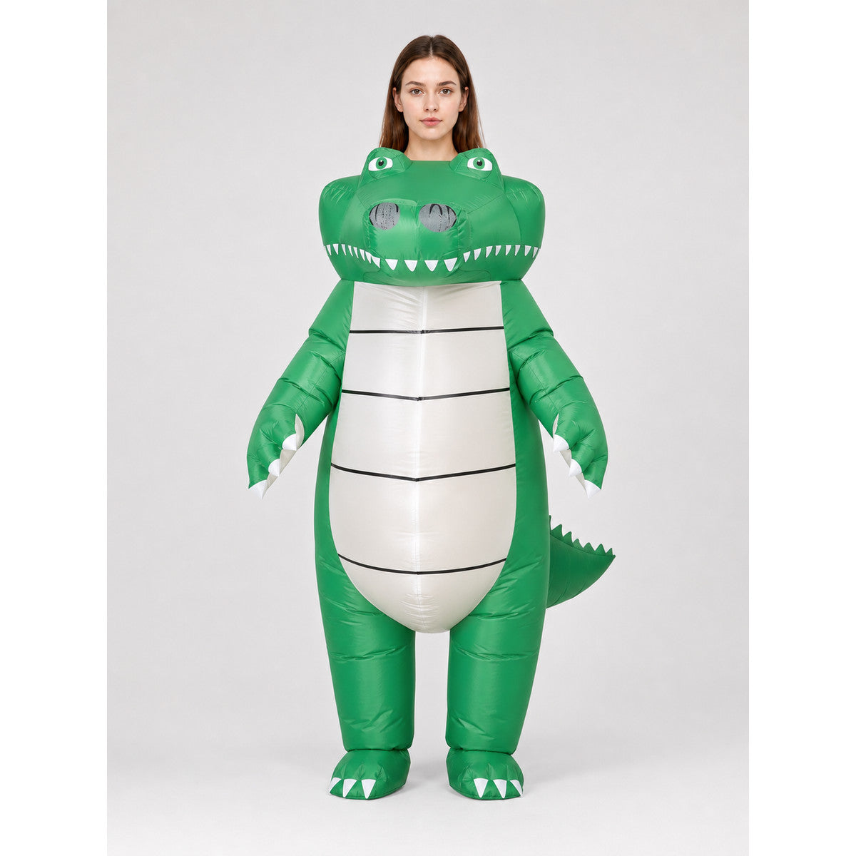 Inflatable Crocodile-Dinosaur Costume for Parties