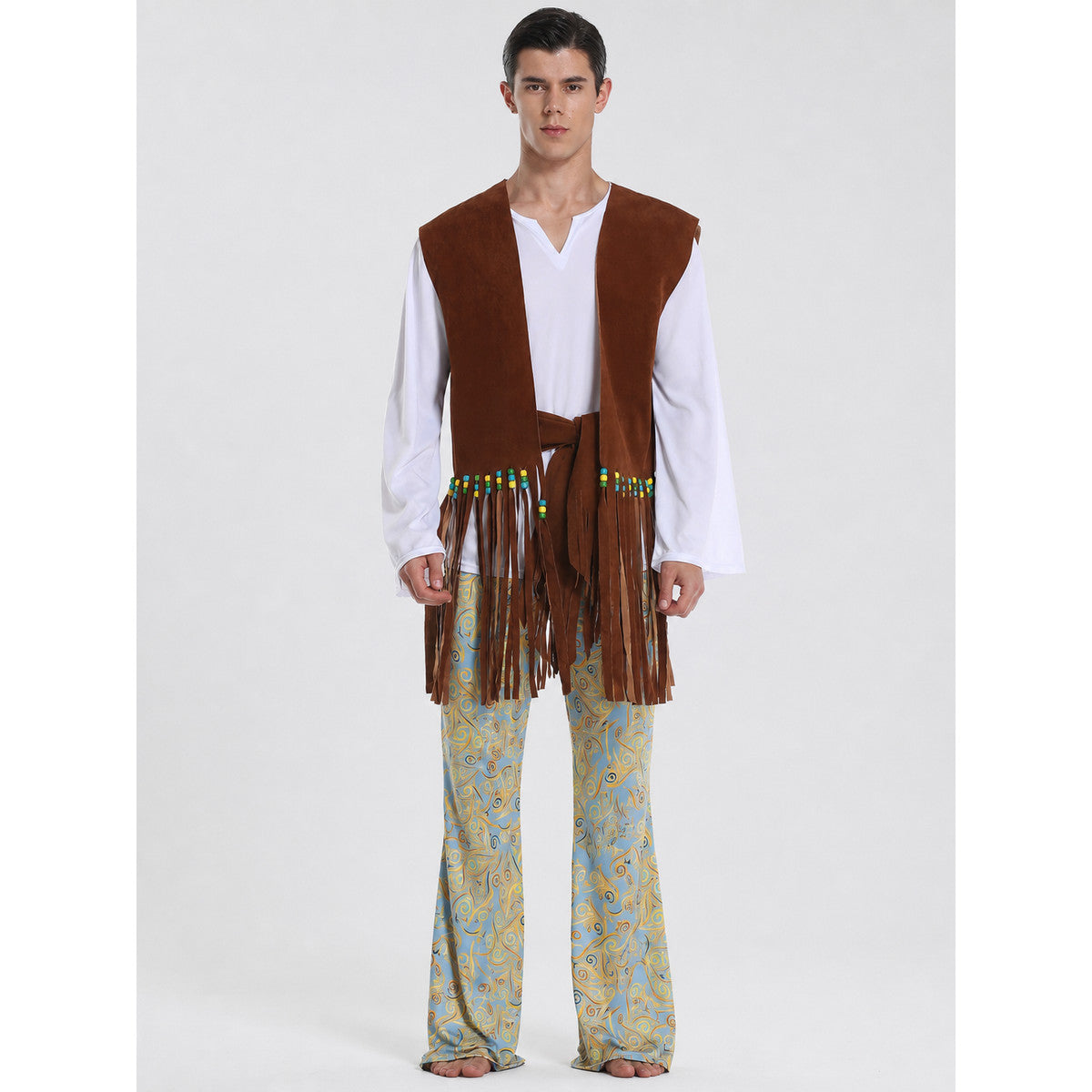 Retro Stage Costume with Vest and Pants