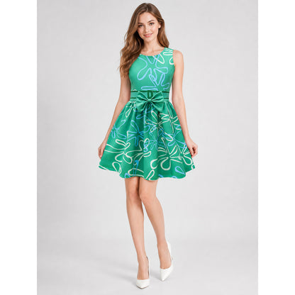 Inside Out cosplay dress costume with wig on-model view