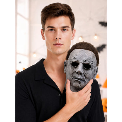 Full-Face Mask in a Scary Style with Scars