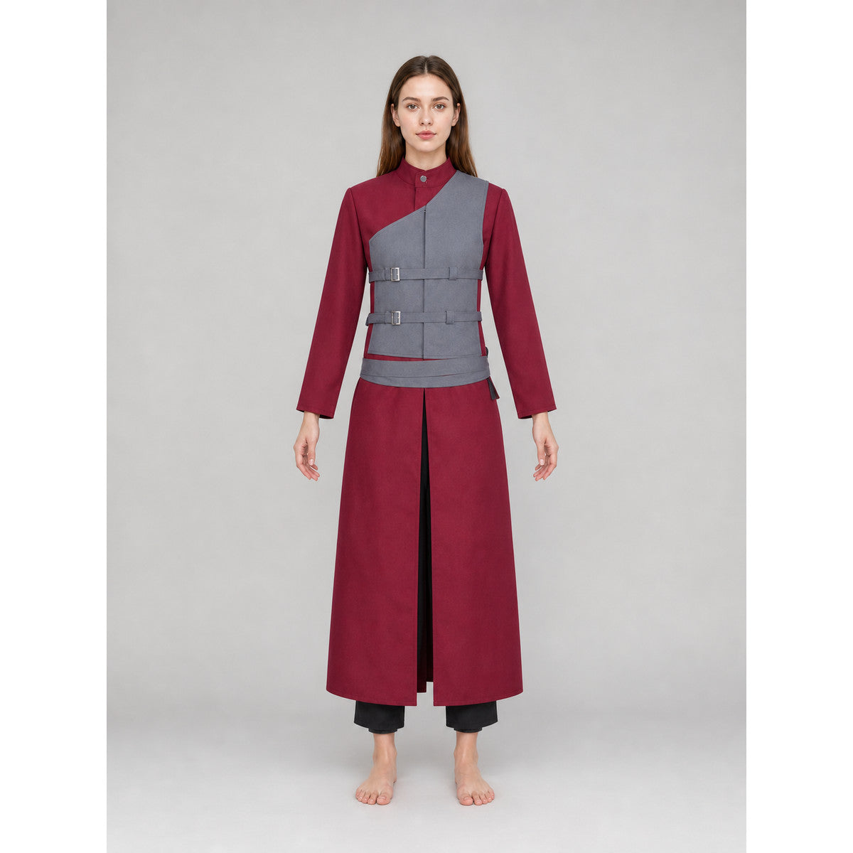 Gaara Cosplay Costume: Vest, Pants, and Bag