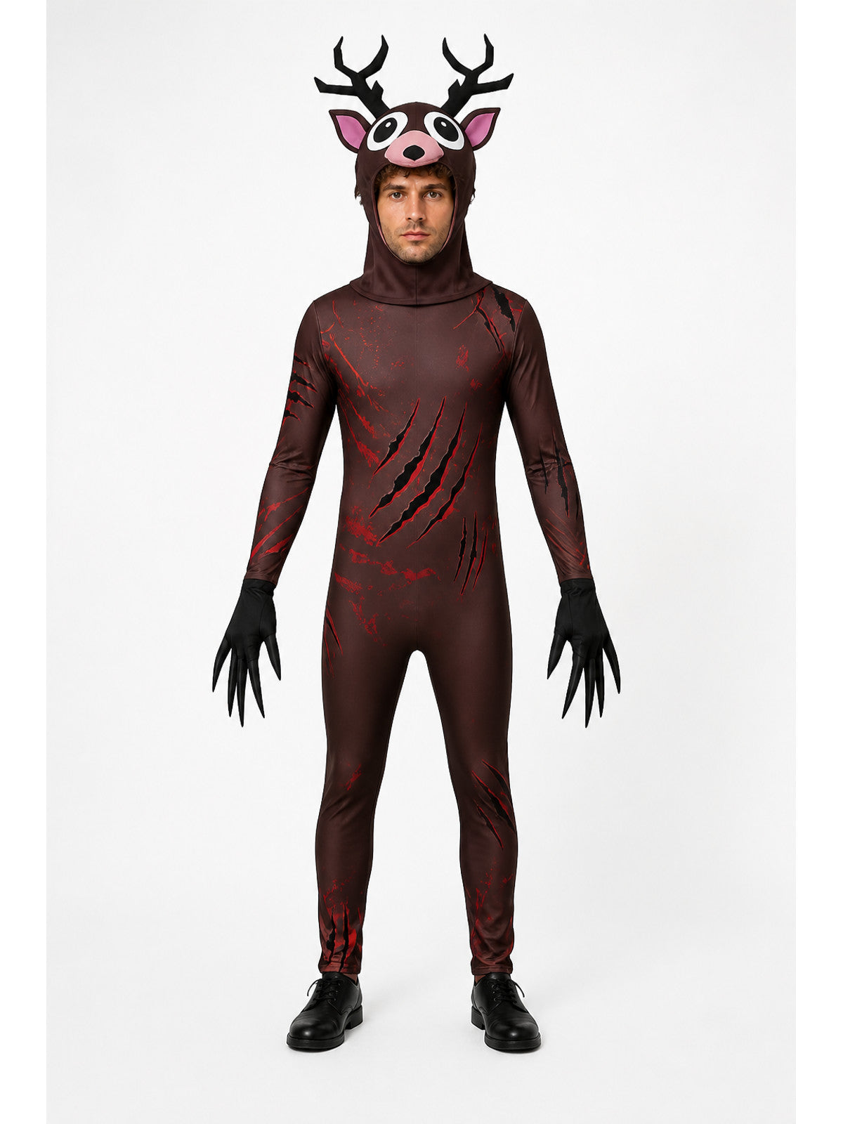 Deer Jumpsuit with Antlers and Clawed Gloves main product view
