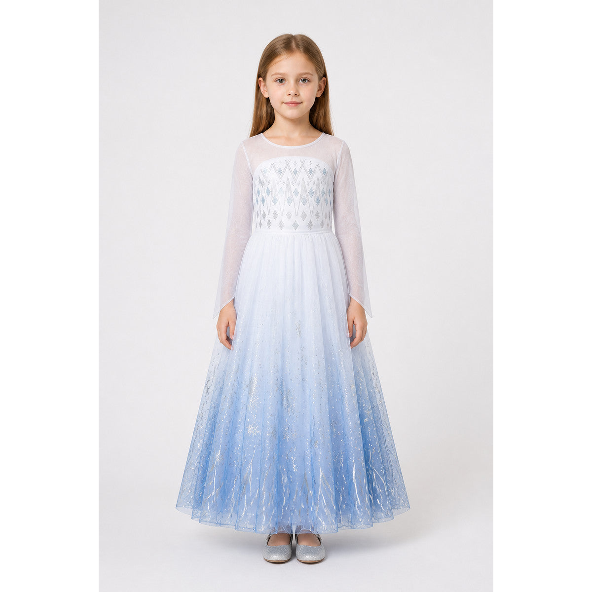 Gradient Carnival Dress with Snowflakes main product view